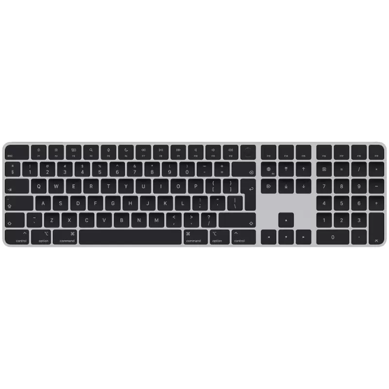 Tastatura apple magic keyboard with touch id and numeric keypad black keys