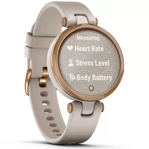 Smartwatch garmin lily rose gold light sand silicone