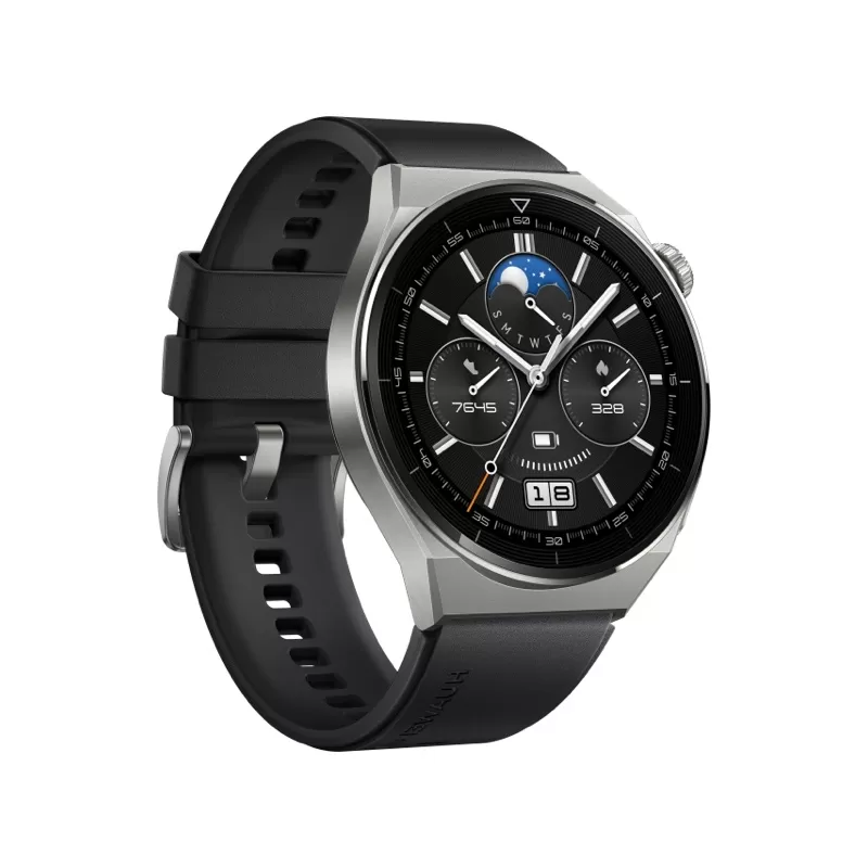 Smartwatch Huawei Watch GT 3 Pro Titanium 46mm Black Fluoelastomer