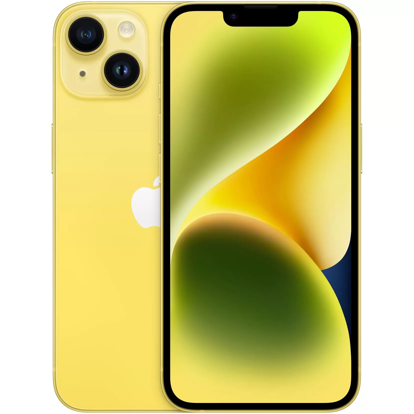 Telefon mobil apple iphone 14 128gb flash nano sim + esim 5g yellow