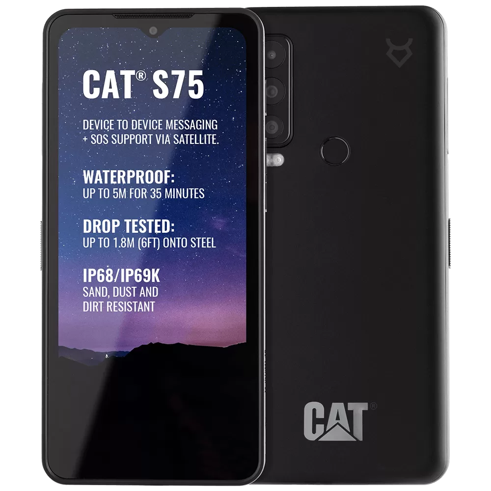 Telefon mobil caterpillar cat s75 128gb flash 6gb ram dual sim 5g black
