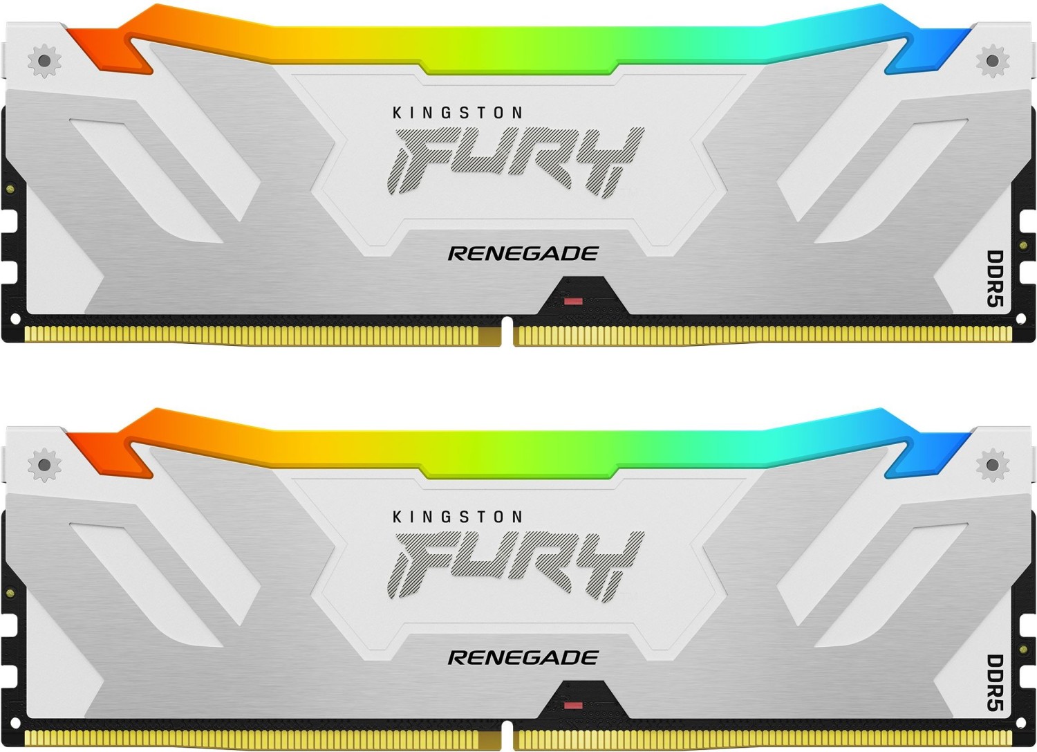 Memorie Desktop Kingston Fury Renegade RGB 32GB(2 x 16GB) DDR5 6800Mhz Silver/White