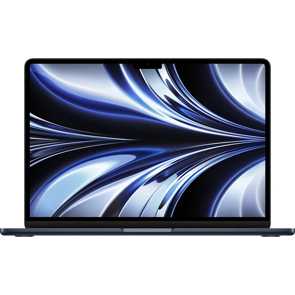 Notebook Apple MacBook Air 13 (2022) 13.6" Apple M2 8-core GPU 10-core RAM 16GB SSD 1TB Tastatura INT Midnight Black