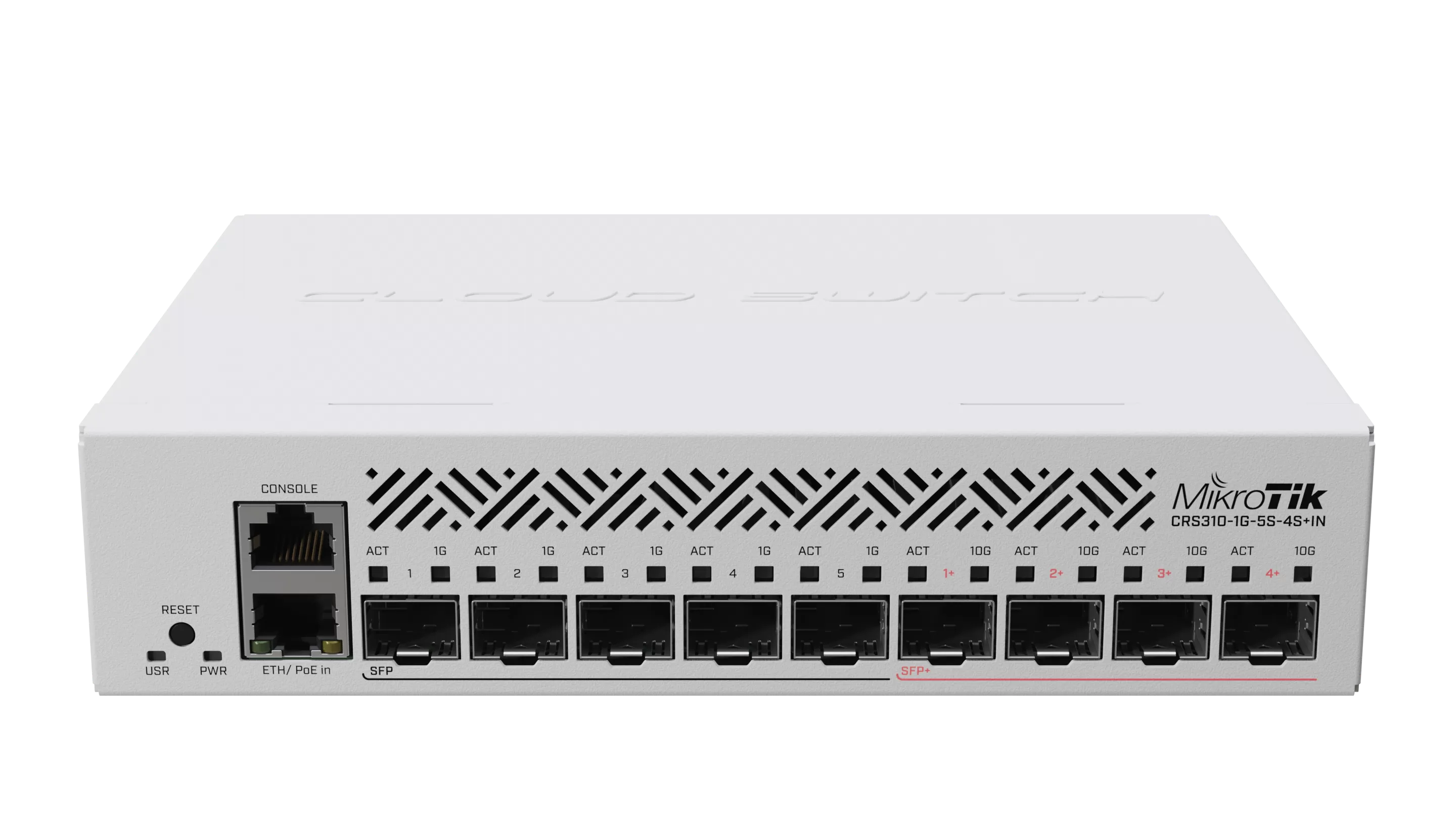 Switch mikrotik crs310-1g-5s-4s+in fara management cu poe 1x1000mbps rj45 +4xsfp + 5xsfp