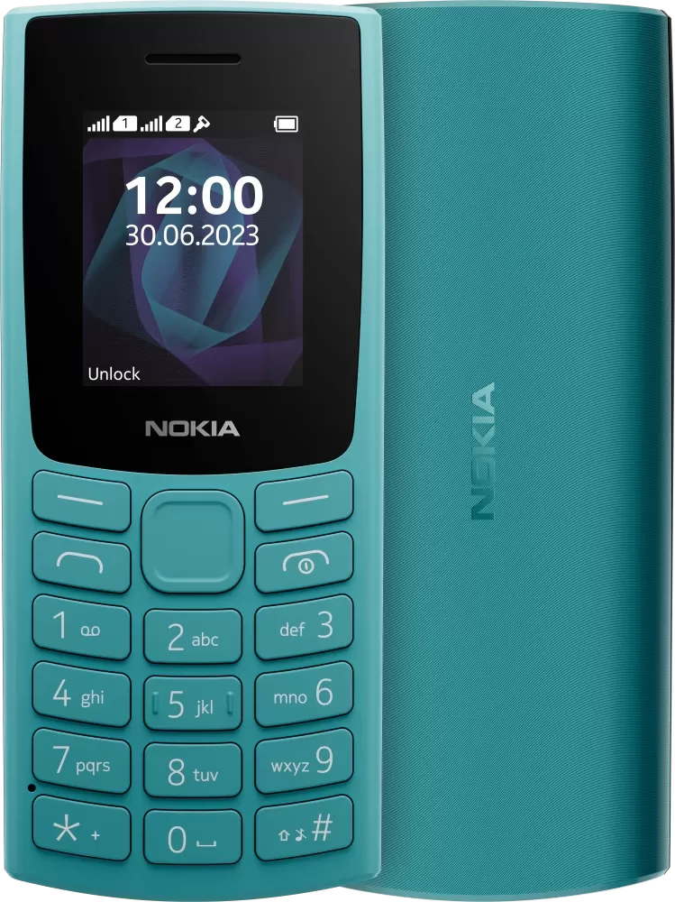 Telefon mobil nokia 105 (2023) dual sim cyan