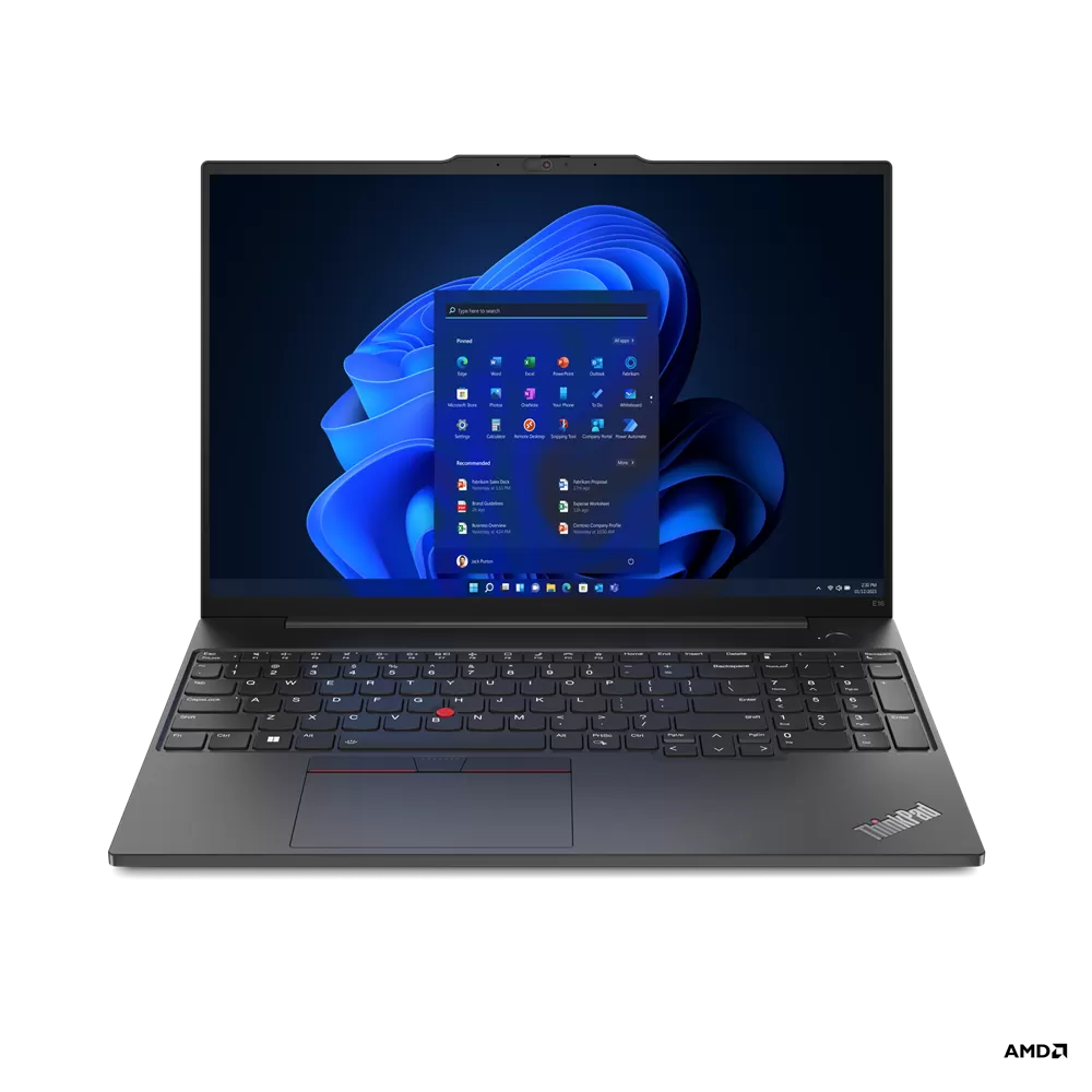 Notebook Lenovo thinkpad e16 gen1 16 wuxga amd ryzen 5 7530u ram 16gb ssd 512gb no os negru