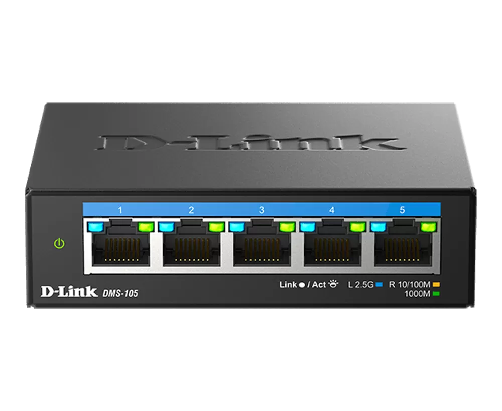 Switch d-link dms-105 fara management fara poe 5x2500mbps-rj45
