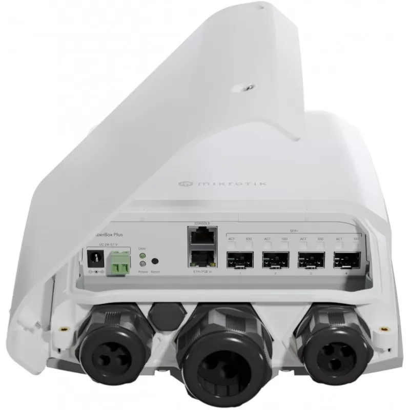 Switch mikrotik crs305-1g-4s+out fiberbox plus cu management cu poe 1x1000mbps + 4xsfp+