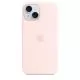 Husa de protectie Apple Silicone Case cu MagSafe pentru iPhone 15, Light Pink