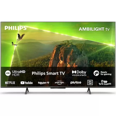Televizor led philips smart tv 55pus8118 139cm 4k ultra hd negru
