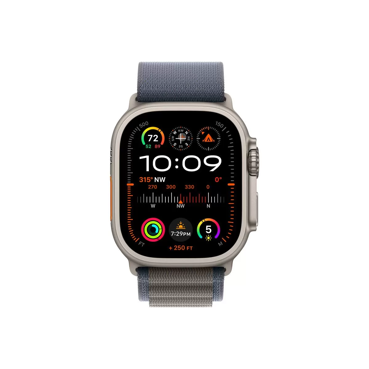 Smartwatch apple watch ultra 2 gps + cellular 49mm carcasa titanium bratara blue alpine small