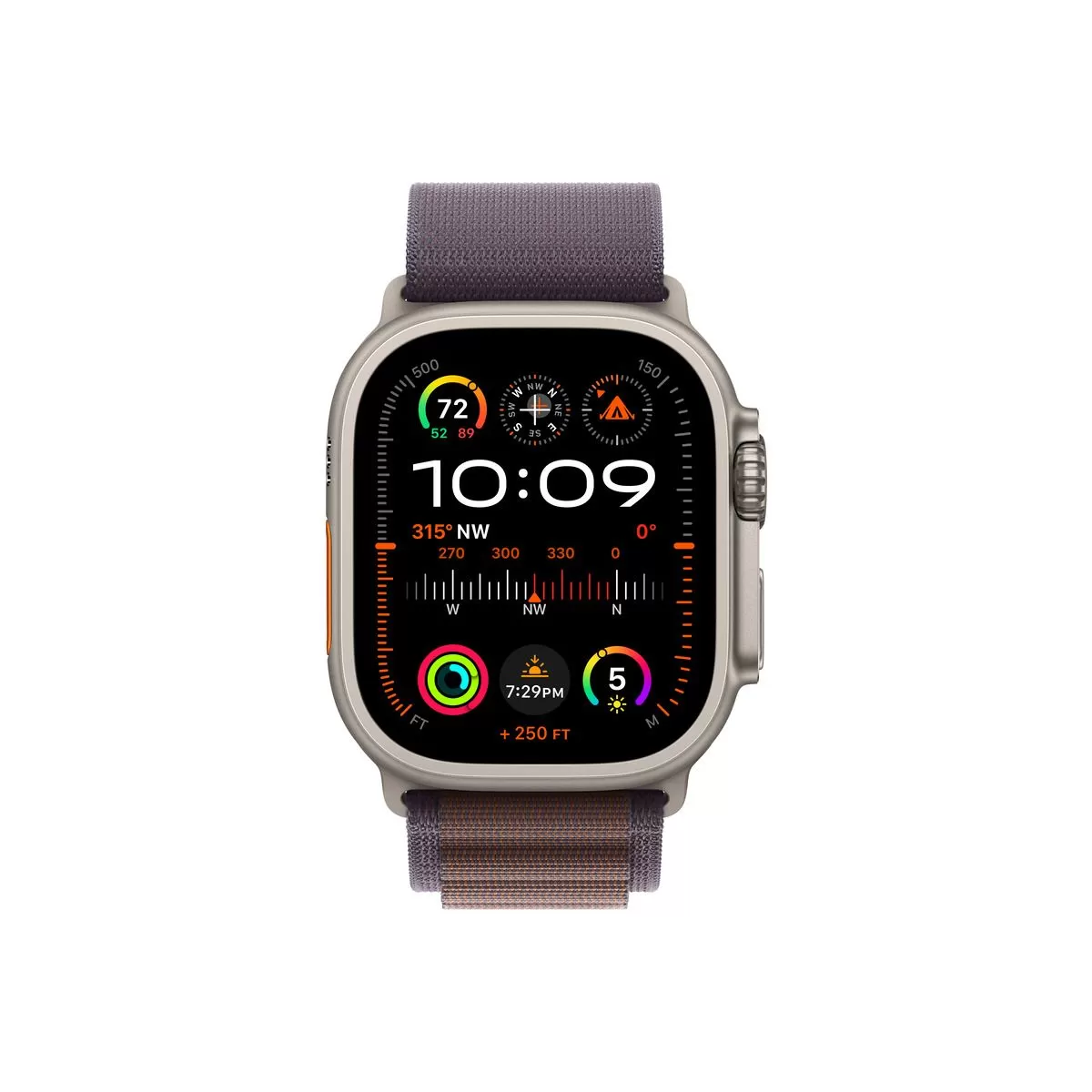 Smartwatch apple watch ultra 2 gps + cellular 49mm carcasa titanium bratara blue/black trail m/l