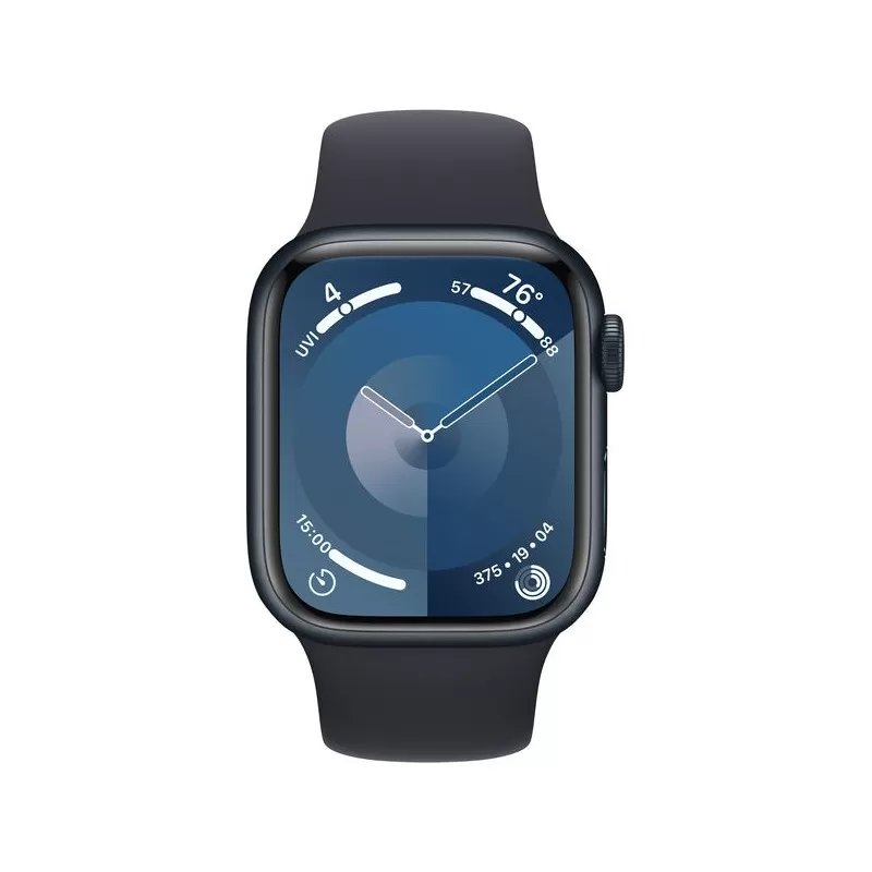 Smartwatch apple watch 9 gps + cellular 45mm carcasa midnight aluminium bratara midnight sport - s/m