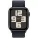 Smartwatch Apple Watch SE GPS + Cellular, 44mm, Carcasa Midnight Aluminium, Bratara Midnight Sport