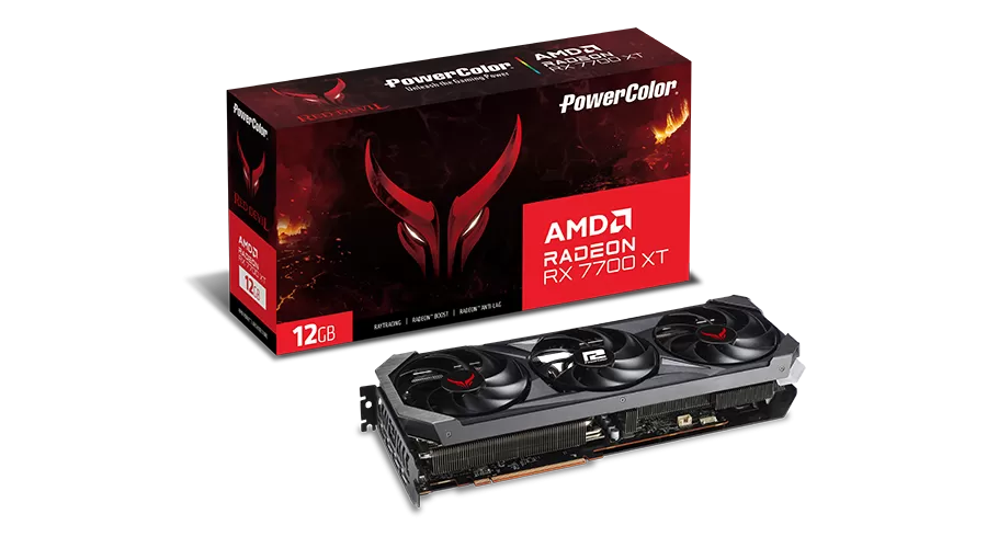 Placa Video PowerColor Red Devil Radeon RX 7700 XT 12GB GDDR6 192 biti