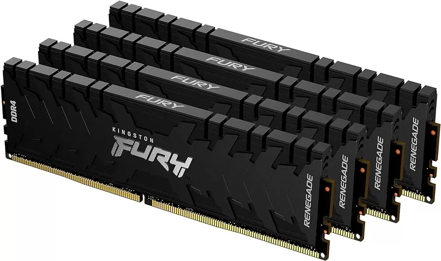 Memorie Desktop Kingston Fury Renegade Black 64GB(4x16GB) DDR4 3600Mhz