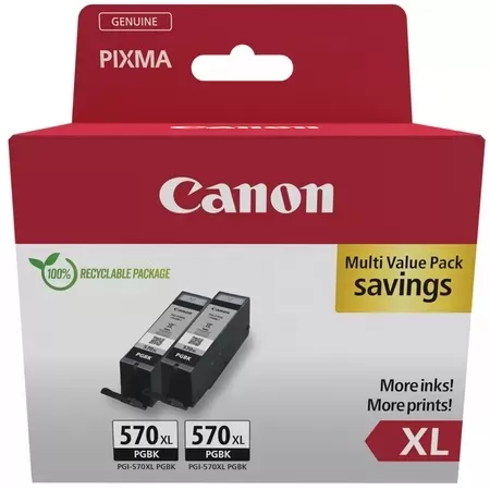 Cartus Inkjet Canon PGI-570BK XL Black Twin Pack