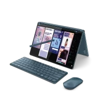 Ultrabook Lenovo Yoga Book 9 13IMU9, 13.3" 2.8K OLED Touch, Intel Core Ultra 7 155U, RAM 32GB, SSD 1TB, Windows 11 Pro, Tidal Teal