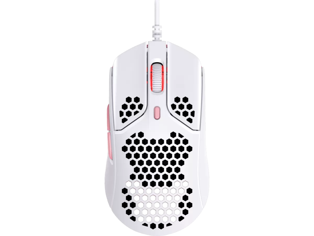 Mouse Gaming HP HyperX Pulsefire Haste, White/Pink