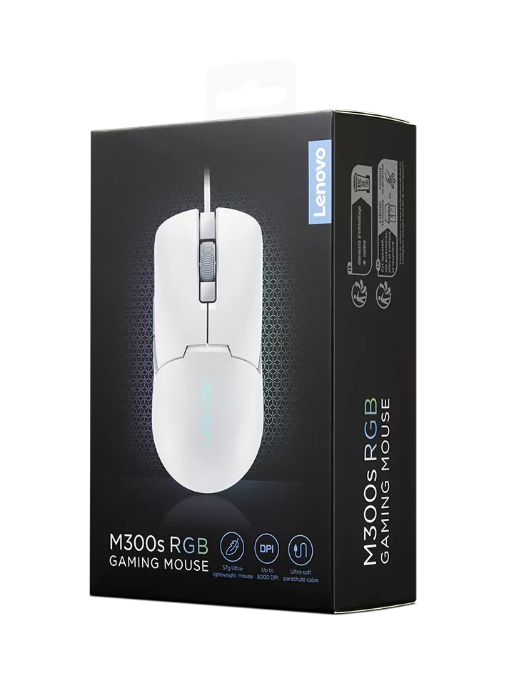 Mouse Gaming Lenovo Legion M300S RGB  Glacier White