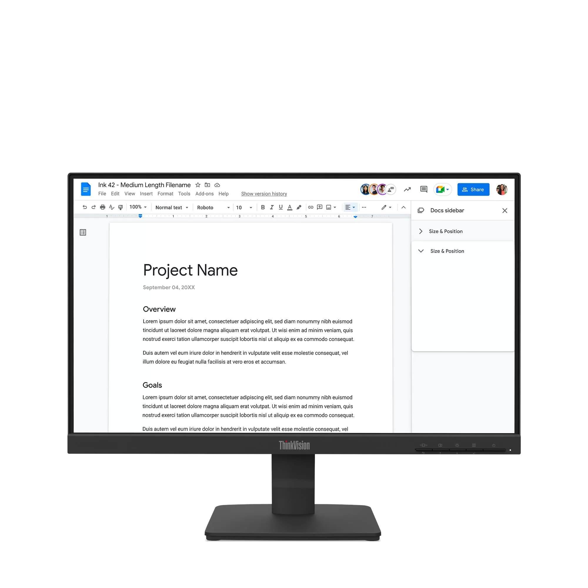 Monitor LED Lenovo ThinkVision S22-4e  21.5"  Full HD  100Hz  4ms  Black