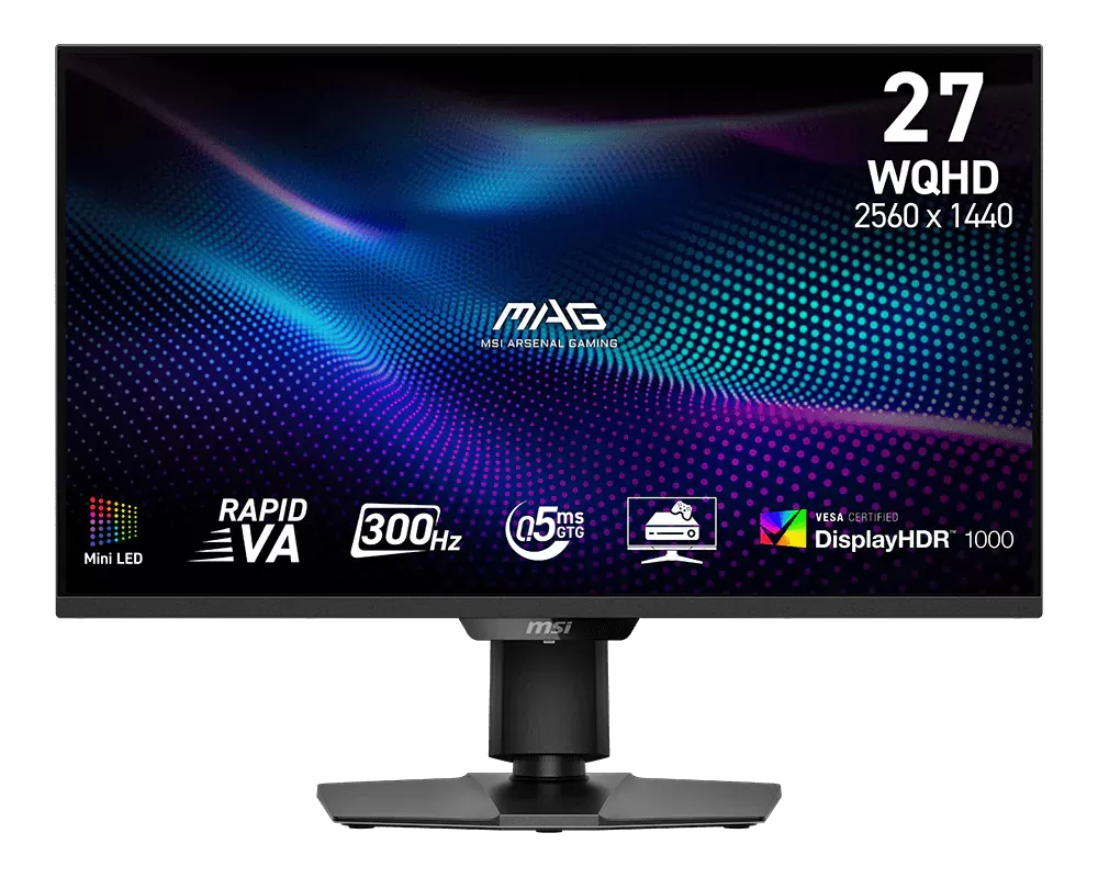 Monitor LED MSI MAG 274QPF X30MV  27"  WQHD  300Hz  0.5ms  Black