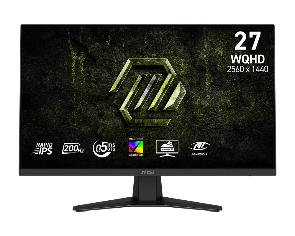 Monitor LED MSI MAG 274QF E20  27"  WQHD  200Hz  0.5ms  Black
