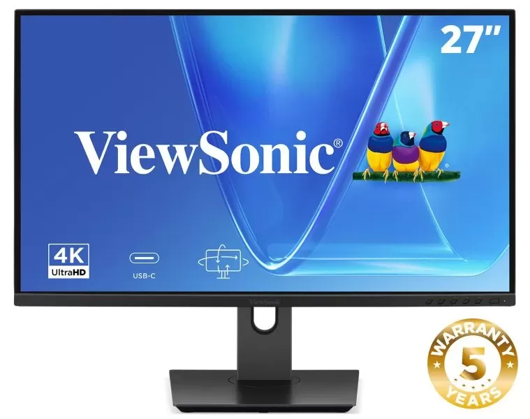 Monitor LED Viewsonic VG2719U-4K  27"  4K Ultra HD  60Hz  4ms  Black