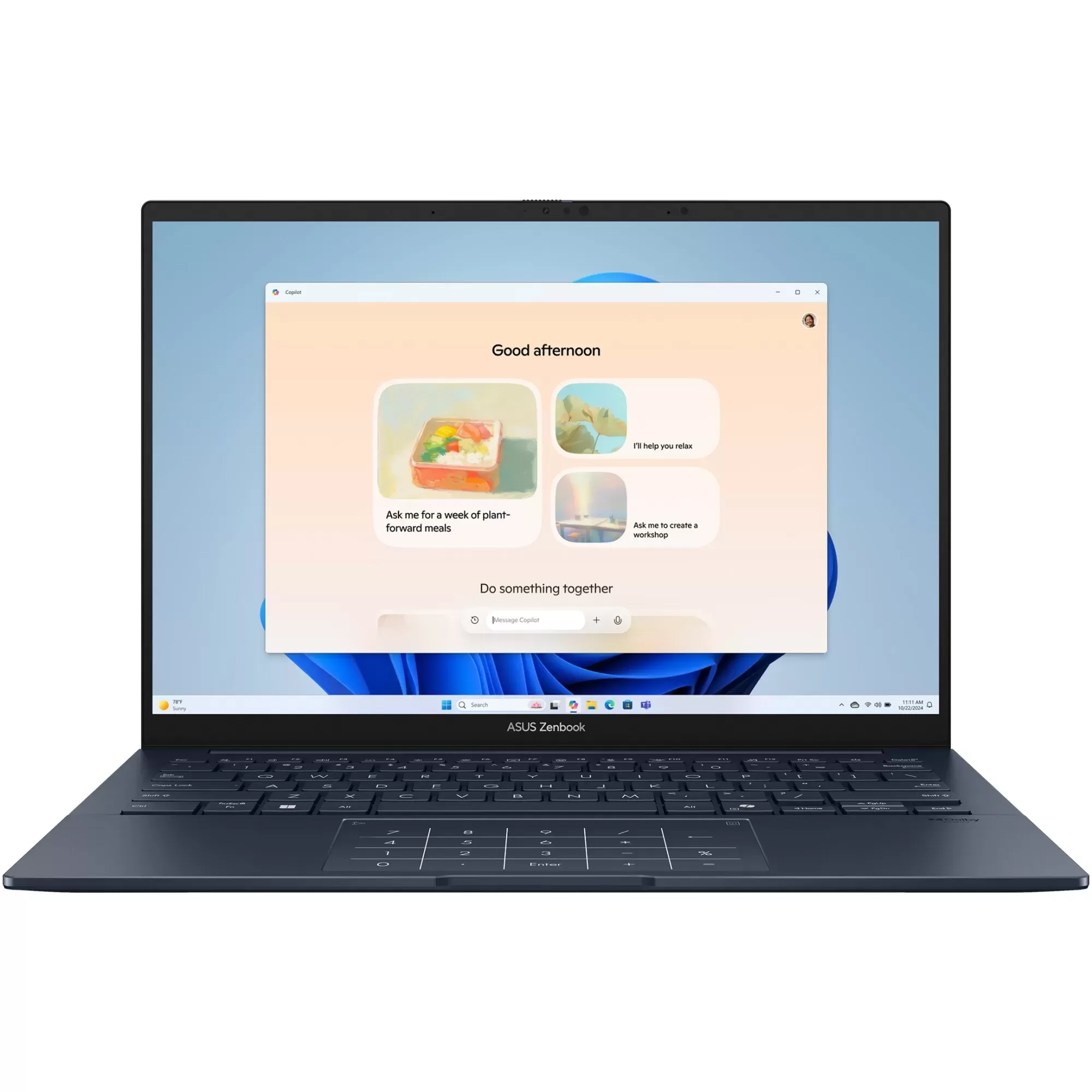 Notebook Asus ZenBook AX3405CA  14" 3K OLED  Intel Core Ultra 5 225H  RAM 16GB  SSD 512GB  Windows 11 Home  Ponder Blue