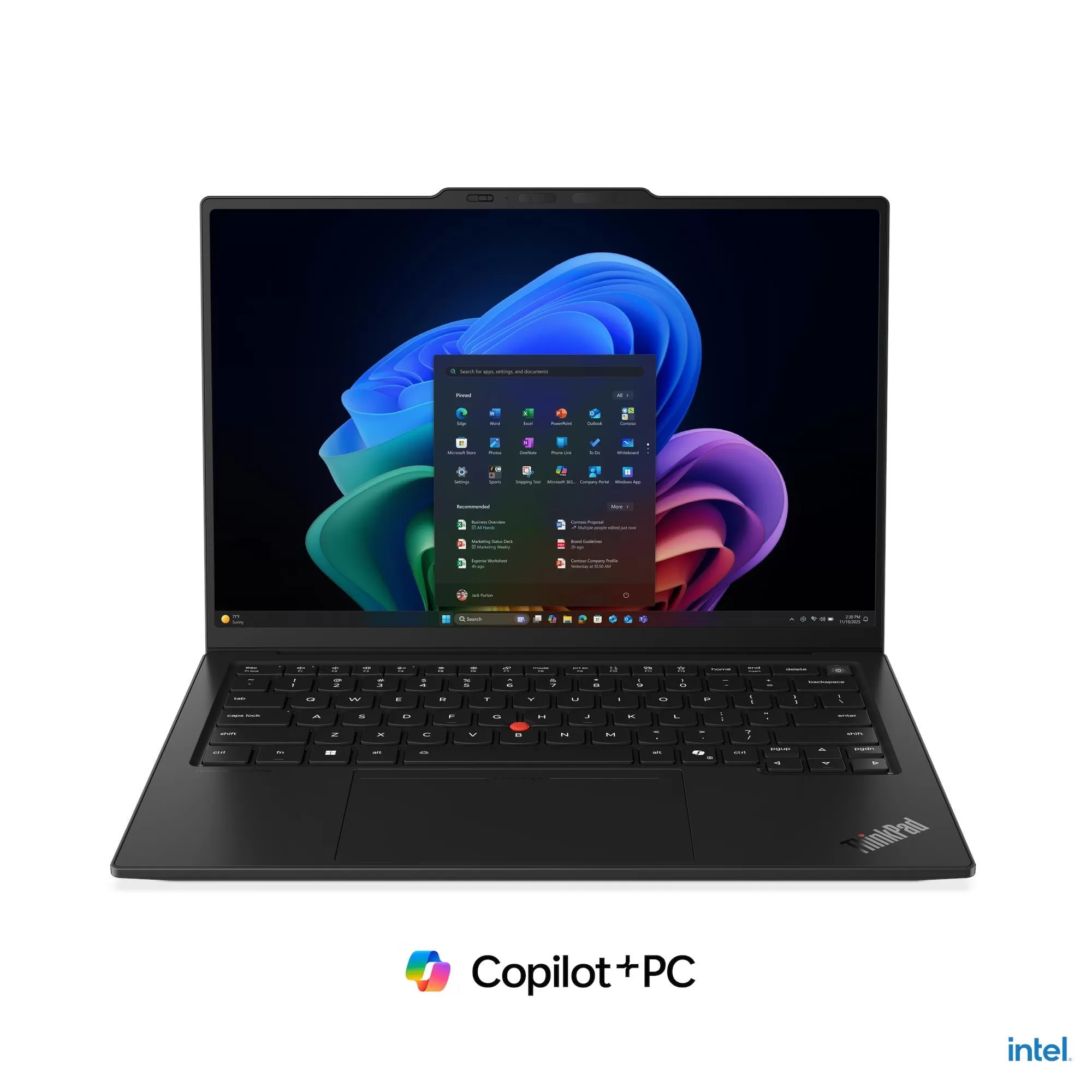 Ultrabook Lenovo ThinkPad X1 Carbon Gen 14 Aura Edition  14" WUXGA Touch  Intel Core Ultra 5 335  RAM 32GB  SSD 512GB  Windows 11 Pro  Black