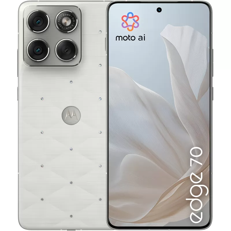 Telefon Mobil Motorola Edge 70 Swarovski  512GB Flash  12GB RAM  Dual SIM  5G  Pantone Claude Dancer