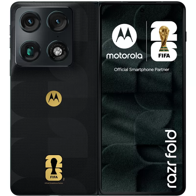 Telefon Mobila Motorola Razr Fold FIFA Edition  512GB Flash  16GB RAM  Nano SIM + eSIM  5G  Blackened Blue