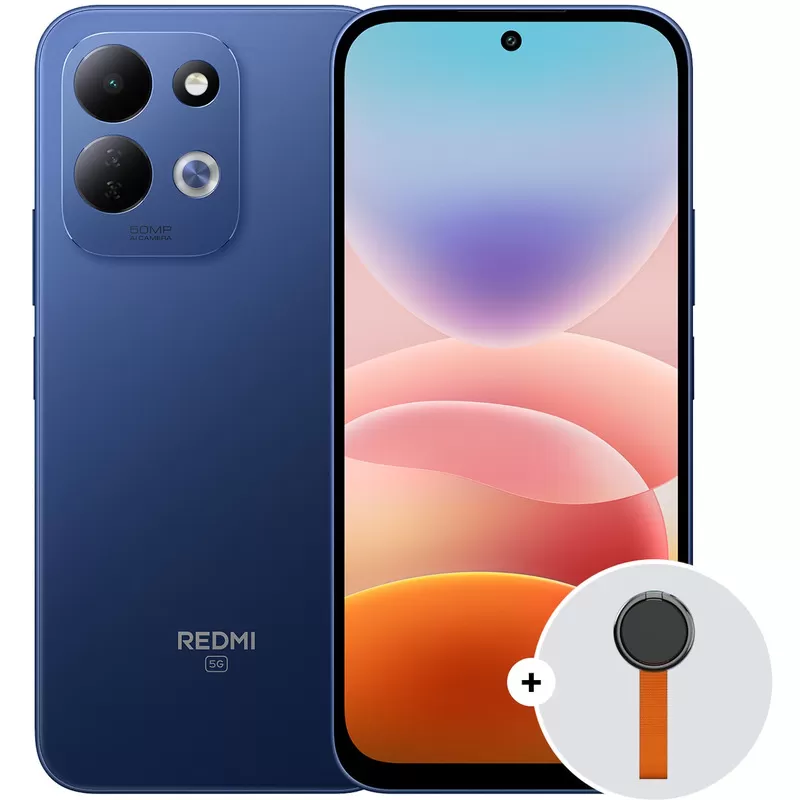 Telefon Mobil Xiaomi Redmi 17 5G  128GB Flash  4GB RAM  Dual SIM  5G  Deep Blue + Woven Strap Ring Stand
