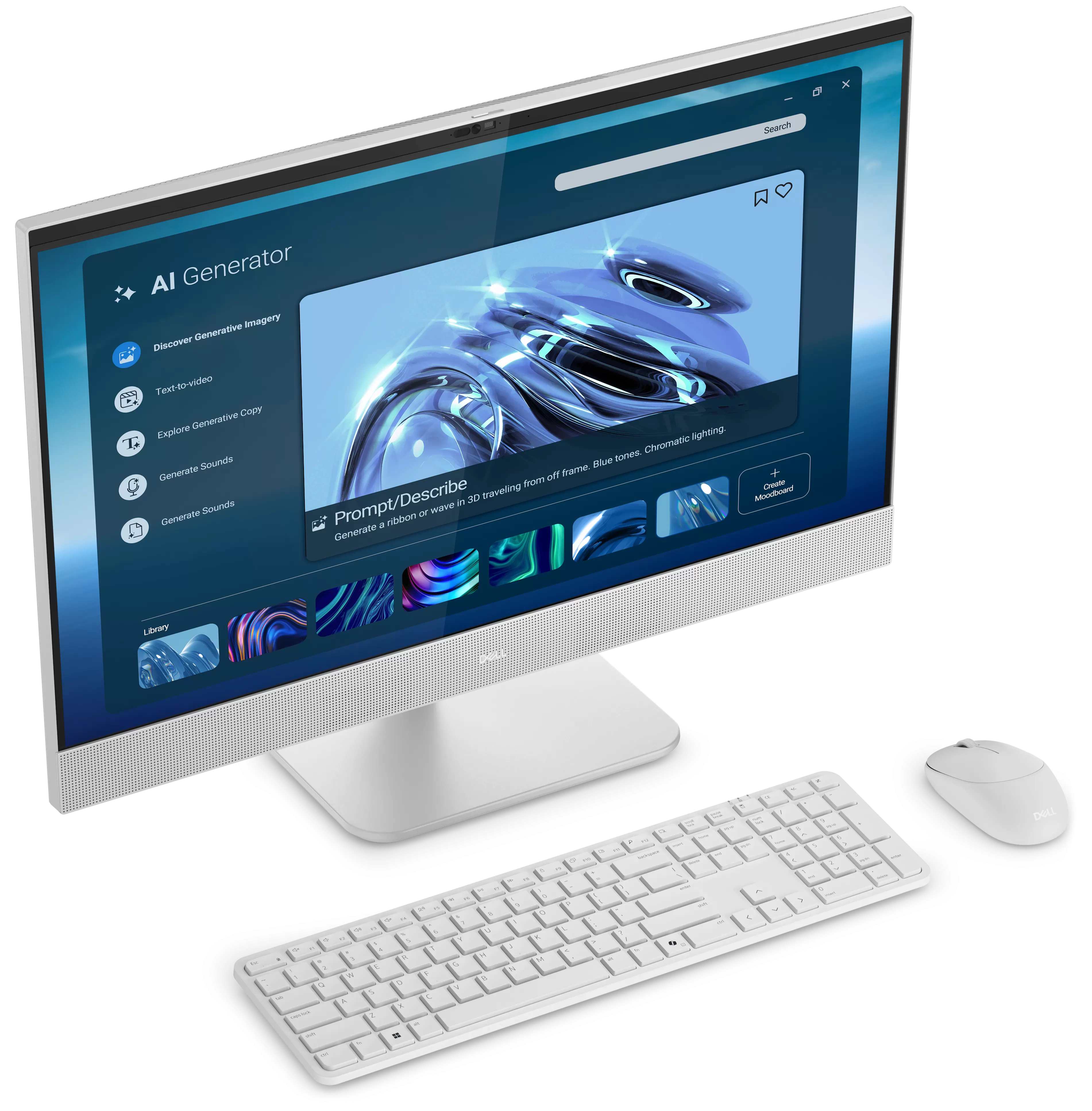 Sistem All-In-One Dell EC27260  27" Full HD Touch  Intel Core Ultra 5 325  RAM 16GB  SSD 1TB  Windows 11 Pro  BOS