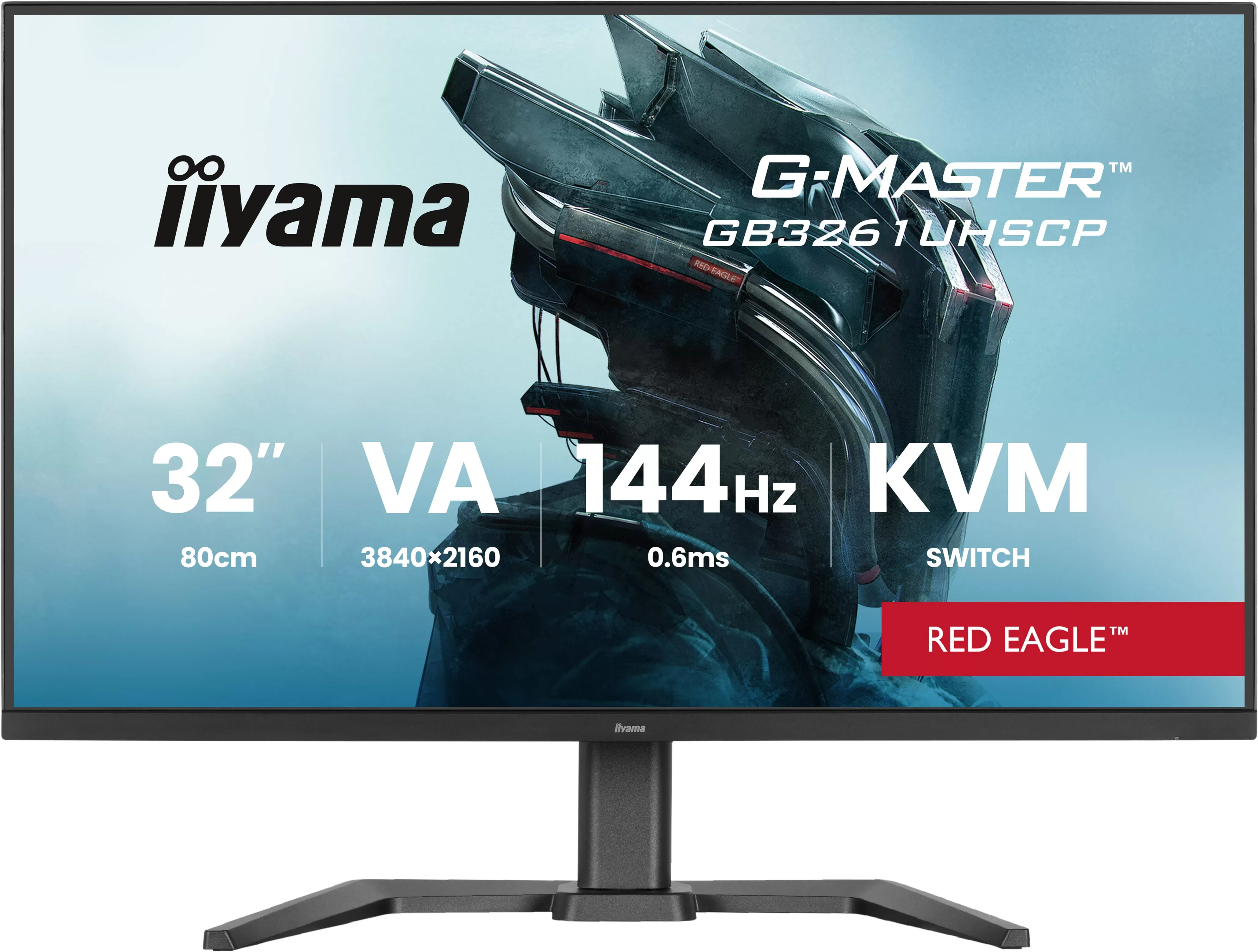 Monitor LED Iiyama G-Master GB3261UHSCP-B1  31.5"  4K Ultra HD  144Hz  0.6ms  Black