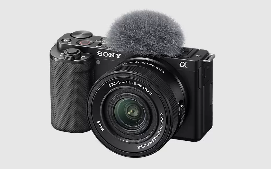 Aparat foto mirrorless Sony Alpha ZV-E10 (ZVE10BDI)  24 Mpx + Obiectiv E PZ 16-50mm F3.5-5.6 OSS II  Negru
