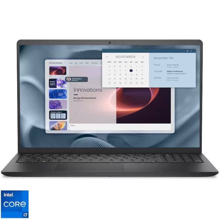 Notebook Dell Pro 15 Essential PV15250 15.6" Full HD Intel Core i7-1355U RAM 16GB SSD 512GB FPR Linux Carbon Black ProSupport