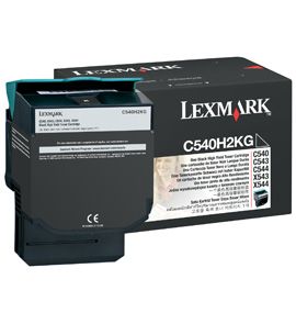 Cartus Laser Lexmark C540H2KG Negru de mare capacitate pentru C540 C543 C544 X543 X544
