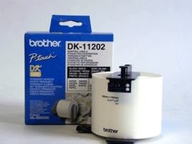Etichete de hartie standard Brother DK11202 pentru transport 62 mm x 100 mm negru/alb 300 buc
