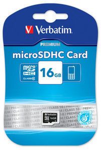 Card memorie Verbatim MicroSDHC 16GB title=Card memorie Verbatim MicroSDHC 16GB