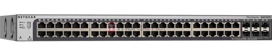 Switch Netgear GS752TSB, cu management, fara PoE, 48x1000Mbps-RJ45 + 4xSFP