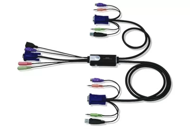 Switch KVM Aten CS52A nr de calculatoare conectate: 2 rezolutie: 2048x1536