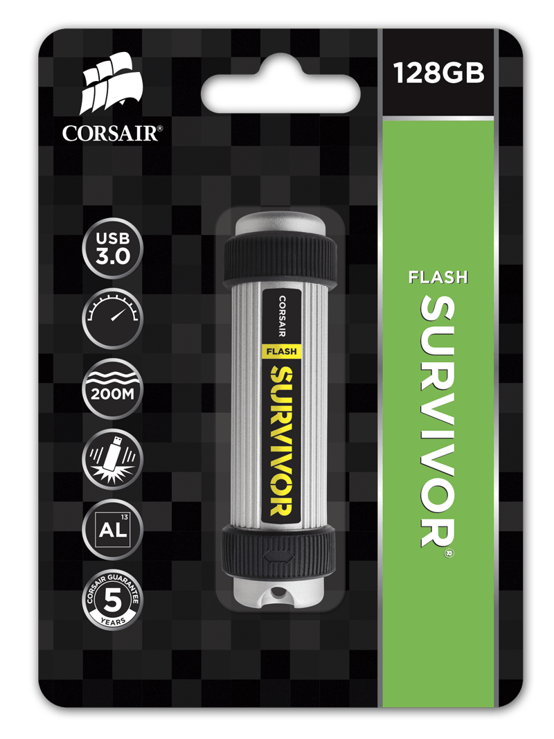 Flash USB Corsair Survivor 128GB USB 3.0 title=Flash USB Corsair Survivor 128GB USB 3.0