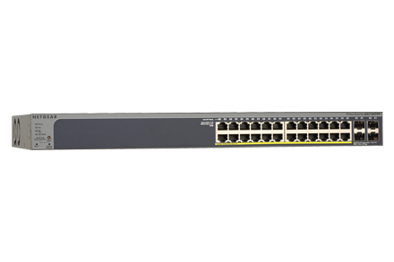 Switch Netgear GS728TPP cu management cu PoE 24x1000Mbps-RJ45 (PoE) + 4xSFP title=Switch Netgear GS728TPP cu management cu PoE 24x1000Mbps-RJ45 (PoE) + 4xSFP