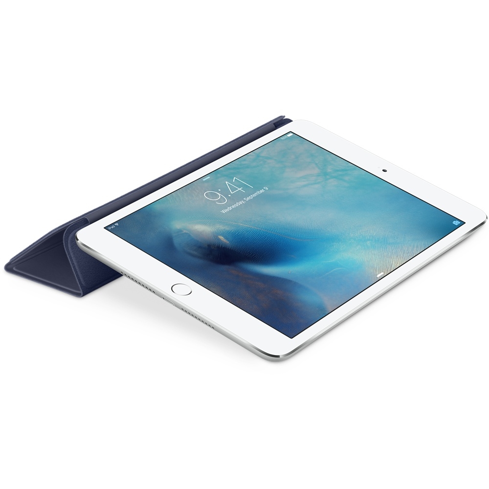 Husa Stand Apple Smart Cover pentru iPad mini 4 MKLX2ZM/A Albastru inchis