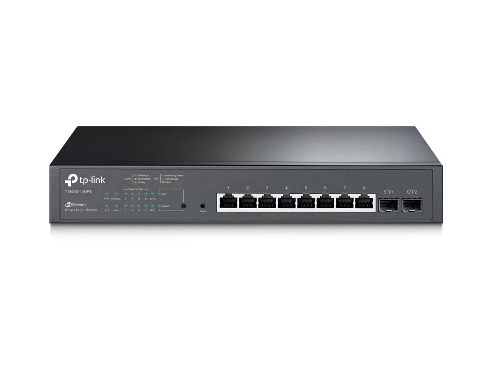 Switch Tp-Link JetStream 8-Port Gigabit Smart PoE+, 2 SFP, cu management