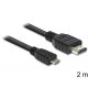 Cablu Delock MHL Male > High Speed HDMI Male, 2 metri