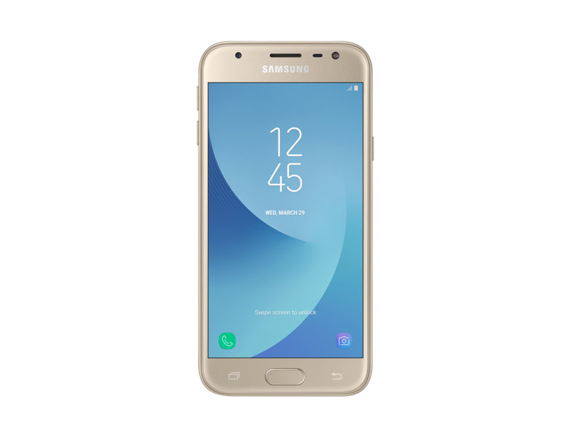 Telefon Mobil Samsung J330 Galaxy J3 (2017) 16GB Flash 2GB RAM Dual SIM 4G Gold title=Telefon Mobil Samsung J330 Galaxy J3 (2017) 16GB Flash 2GB RAM Dual SIM 4G Gold