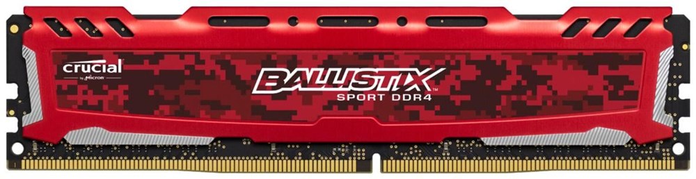 Memorie Desktop Crucial Ballistix Sport LT Red 4GB (1 x 4GB) DDR4 2666 MHz CL16