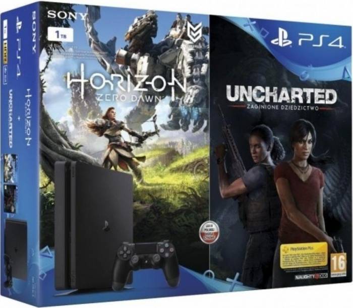 Consola Sony Playstation 4 Slim 1TB + Horizon Zero Dawn + Uncharted: The Lost Legacy title=Consola Sony Playstation 4 Slim 1TB + Horizon Zero Dawn + Uncharted: The Lost Legacy